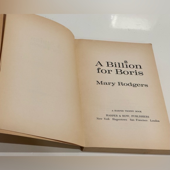 Vintage A Billion For Boris by Mary Rodgers - Freaky Friday sequel Edward Gorey - Picture 4 of 11